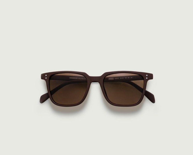 UV Protection, Polarized Retro Square Sunglasses (15)  (For Men & Women, Brown)