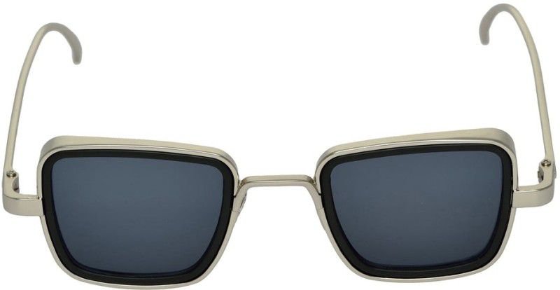 Polarized Retro Square Sunglasses (15)  (For Men, Black)