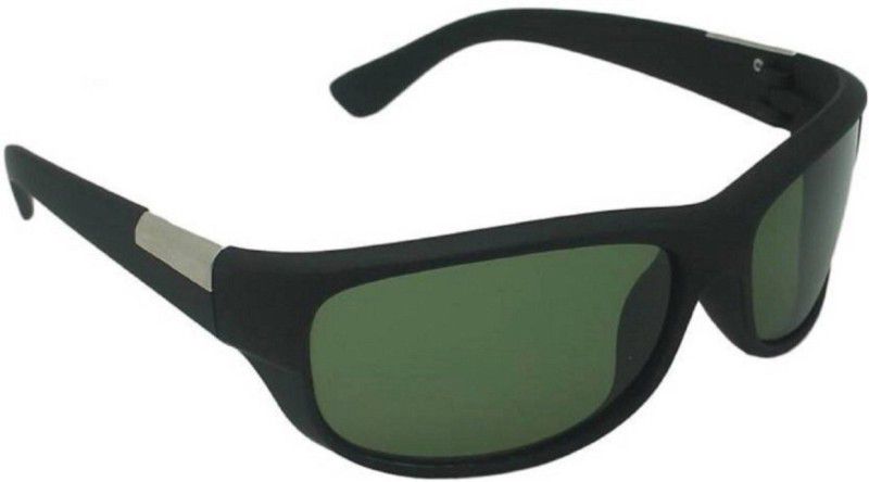 Polarized Sports Sunglasses (Free Size)  (For Boys & Girls, Green)