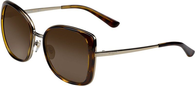 Gradient Butterfly Sunglasses (55)  (For Women, Brown)