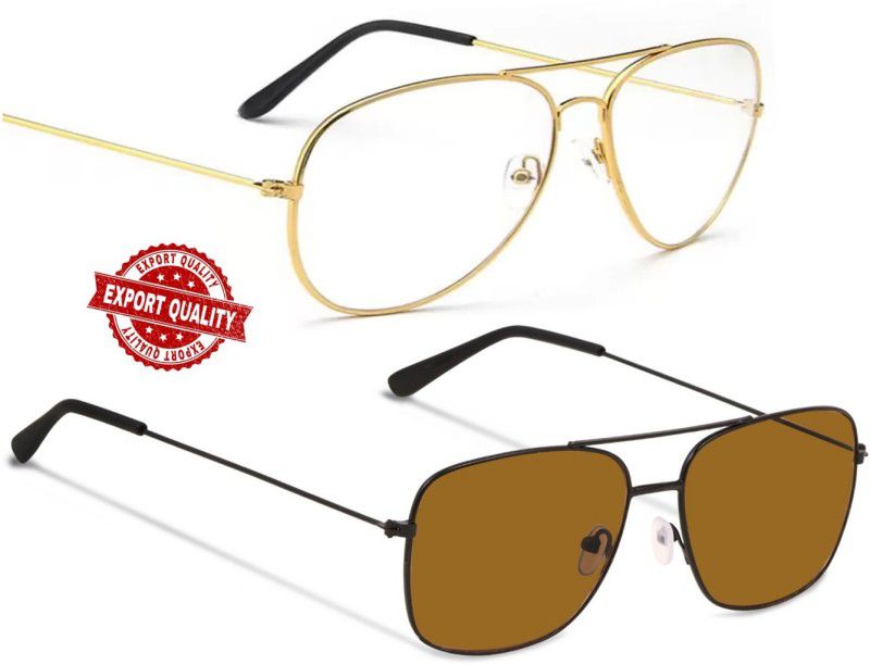 Aviator Sunglasses  (For Boys & Girls, Brown)