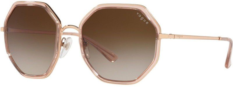 UV Protection Shield Sunglasses (55)  (For Women, Brown)