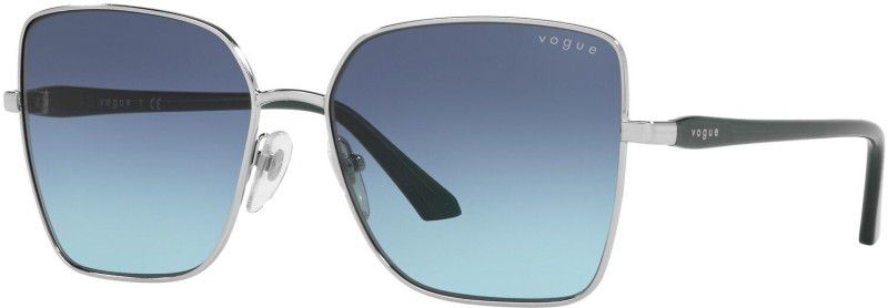 UV Protection Butterfly Sunglasses (58)  (For Women, Blue)