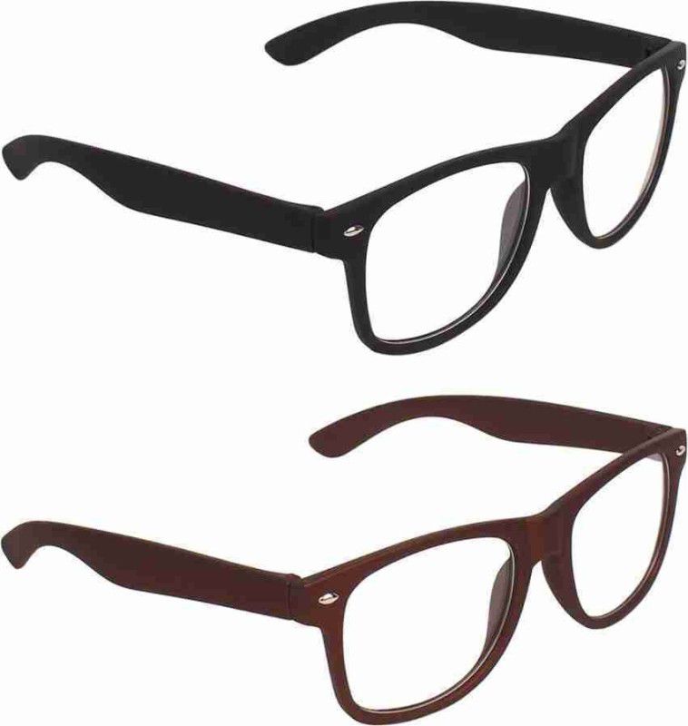 UV Protection Wayfarer Sunglasses (Free Size)  (For Men & Women, Clear, Clear)