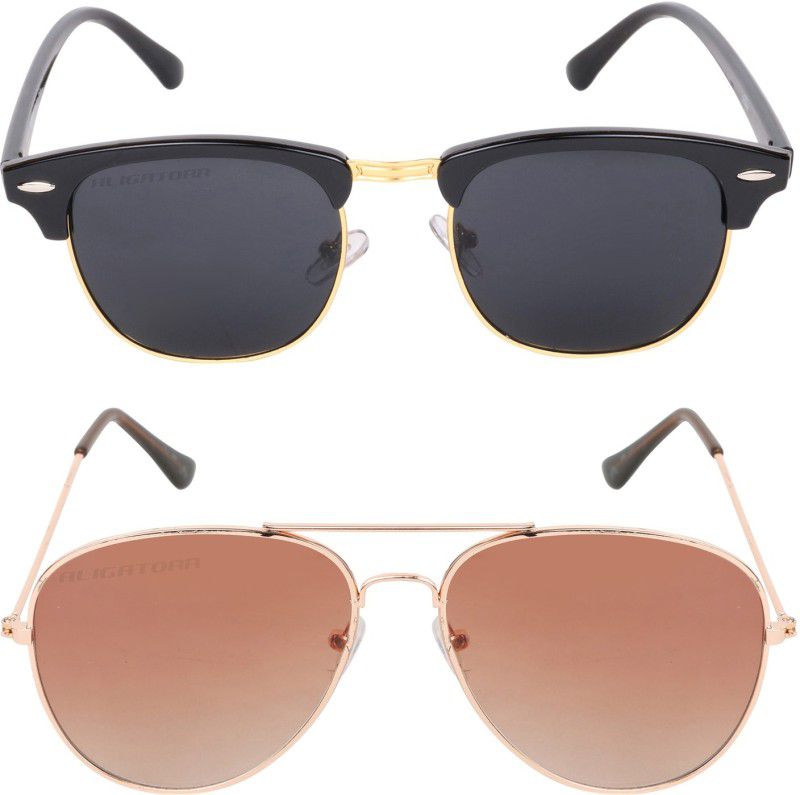 UV Protection Wayfarer Sunglasses (58)  (For Men & Women, Black, Brown)