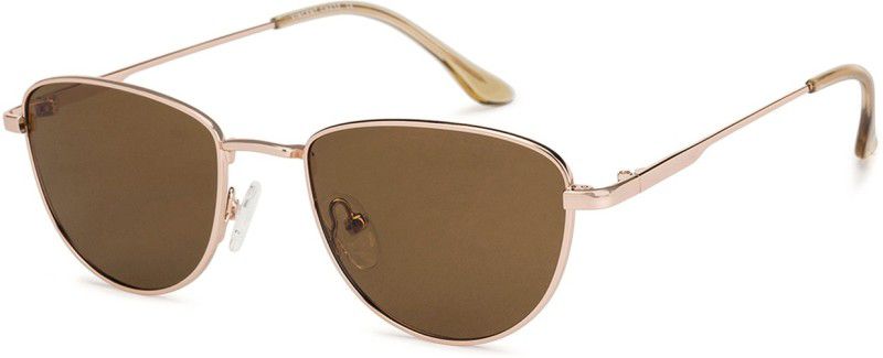 by Lenskart Polarized, UV Protection Cat-eye Sunglasses (51)  (For Women, Brown)