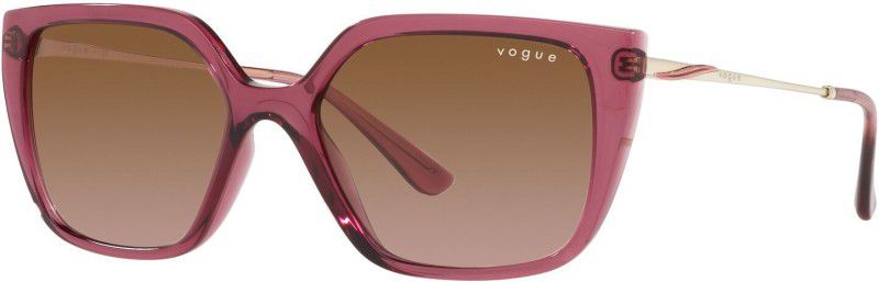 UV Protection Rectangular Sunglasses (54)  (For Women, Brown)