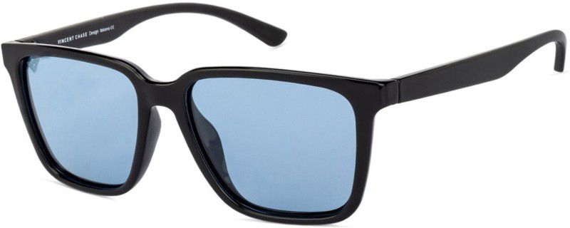 by Lenskart Polarized, UV Protection Rectangular Sunglasses (Free Size)  (For Men, Blue)