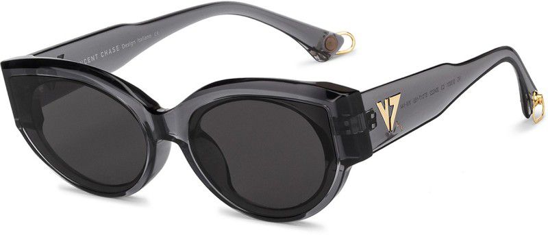 UV Protection Cat-eye Sunglasses (57)  (For Women, Grey)