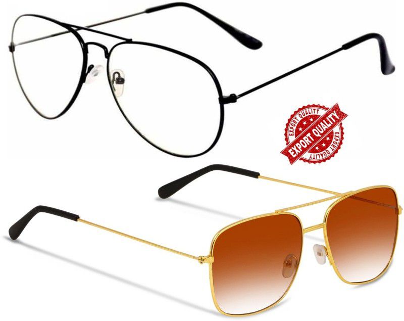 UV Protection, Gradient Aviator Sunglasses (48)  (For Boys & Girls, Brown)