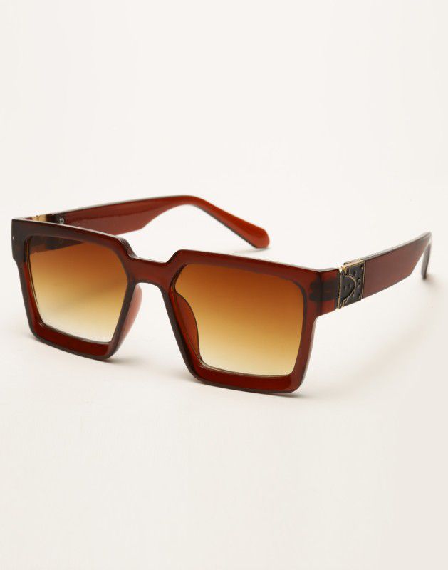 UV Protection, Gradient Wayfarer Sunglasses (55)  (For Men & Women, Brown)