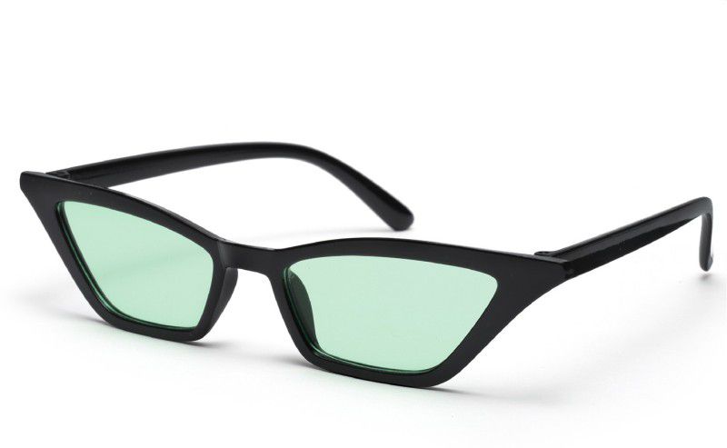 UV Protection Rectangular Sunglasses (55)  (For Women, Green)