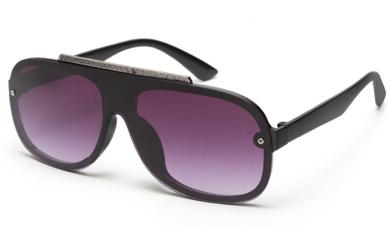 UV Protection, Gradient Over-sized Sunglasses (55)  (For Men & Women, Black)
