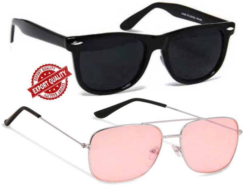UV Protection Wayfarer Sunglasses (52)  (For Boys & Girls, Pink)