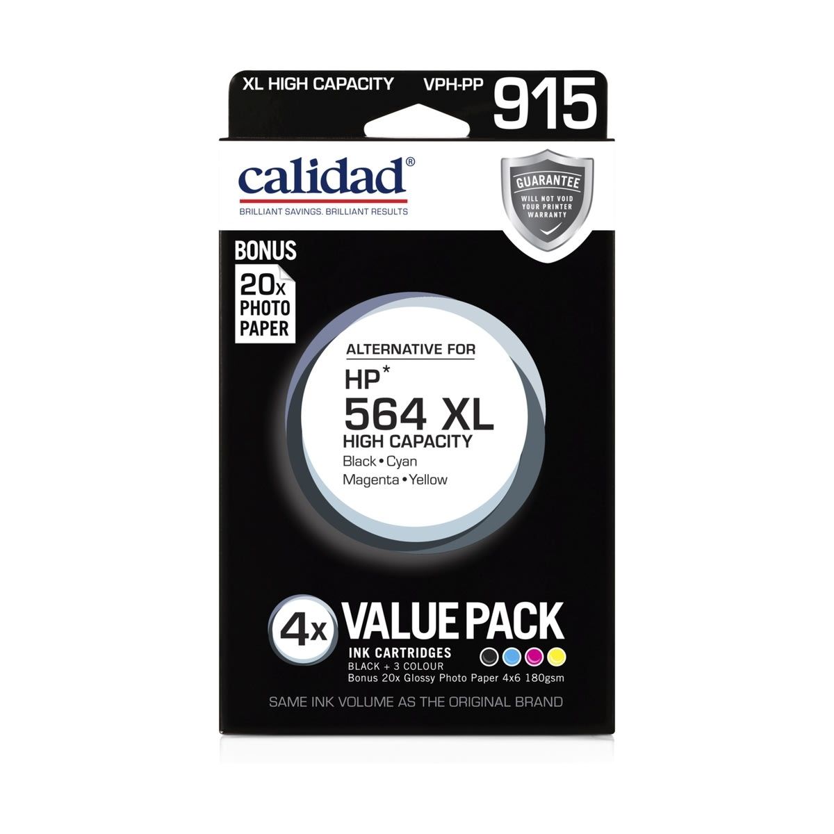 4 Pack Calidad HP 564 XL Ink Cartridges