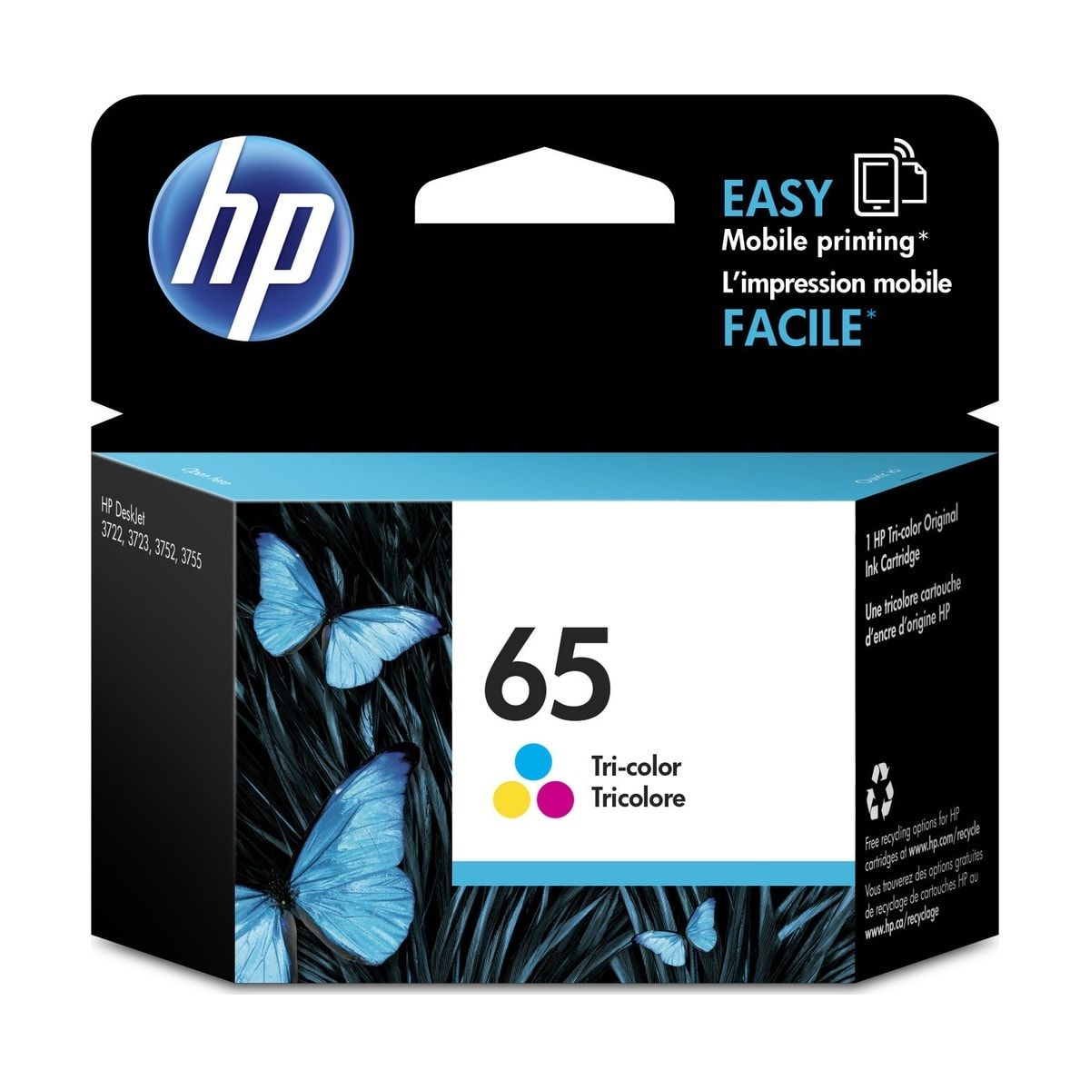 HP 65 Tri-colour Original Ink Cartridge