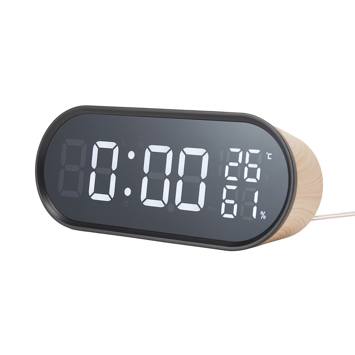 Clock Radio - Wood Look
