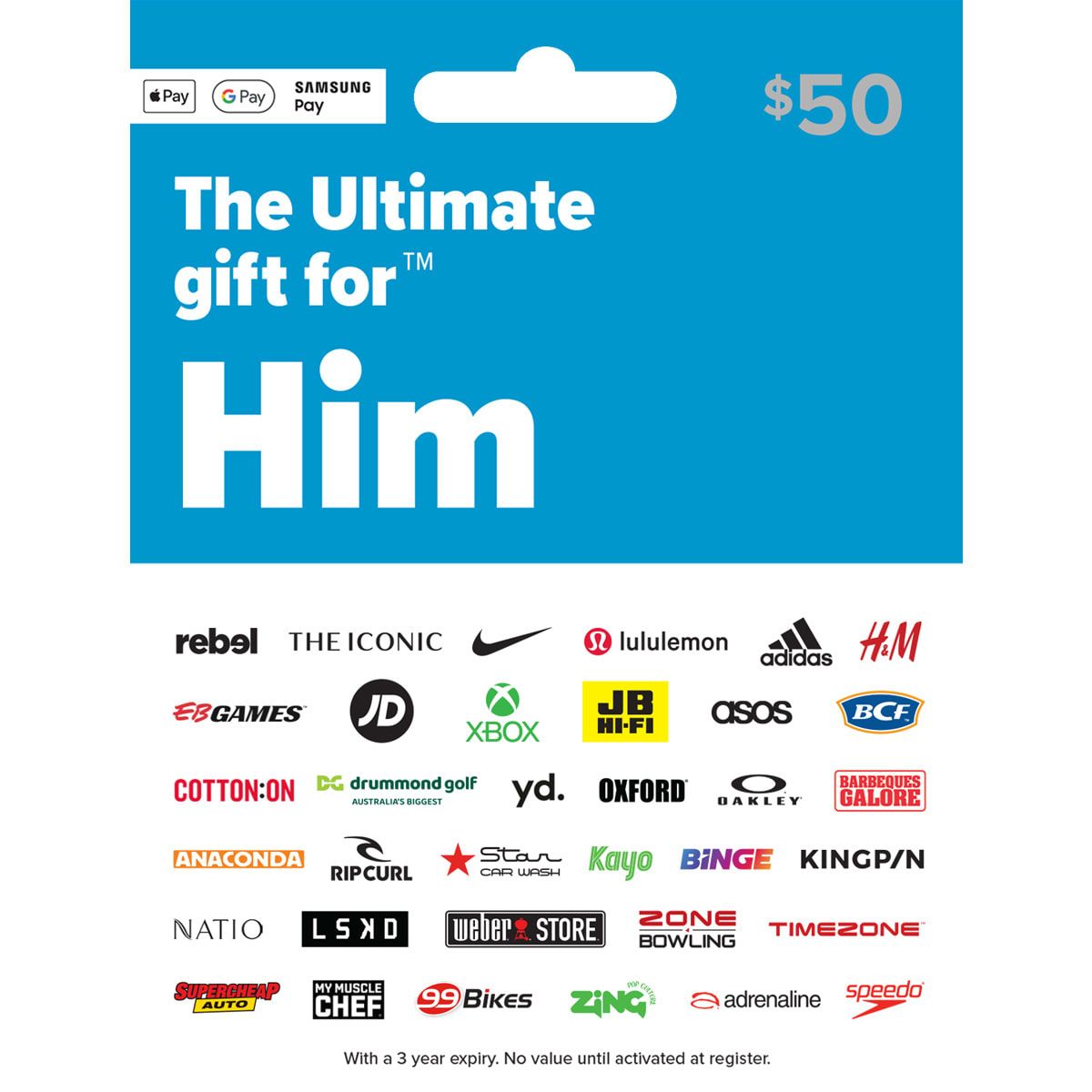 The Ultimate For Him $50 Gift Card