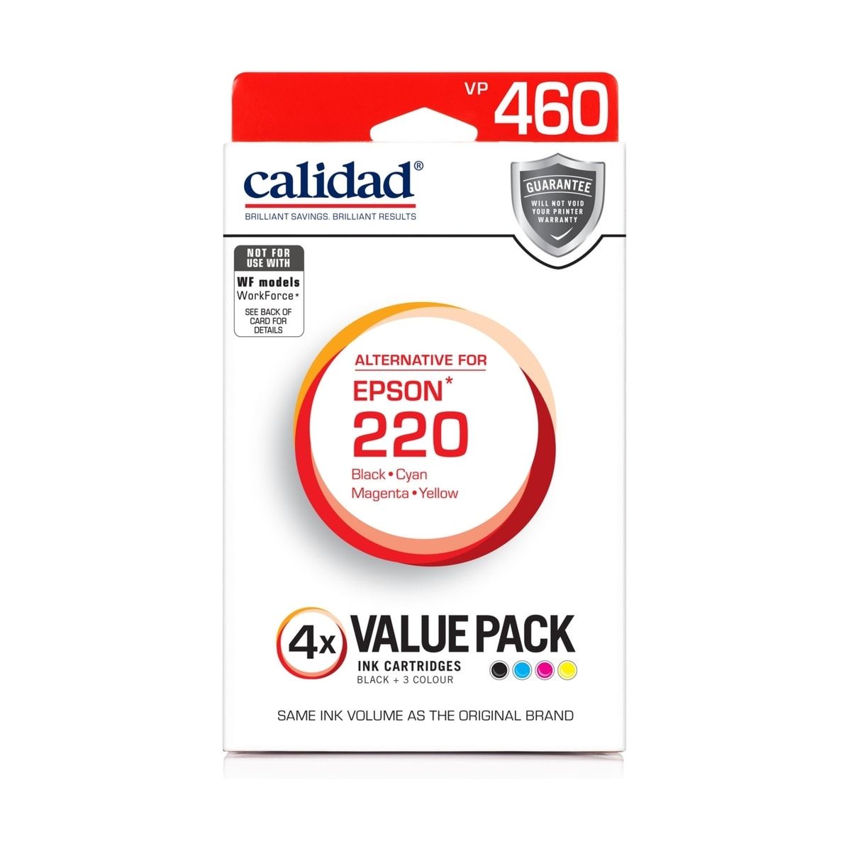 4 Pack Calidad Epson 220 Ink Cartridges