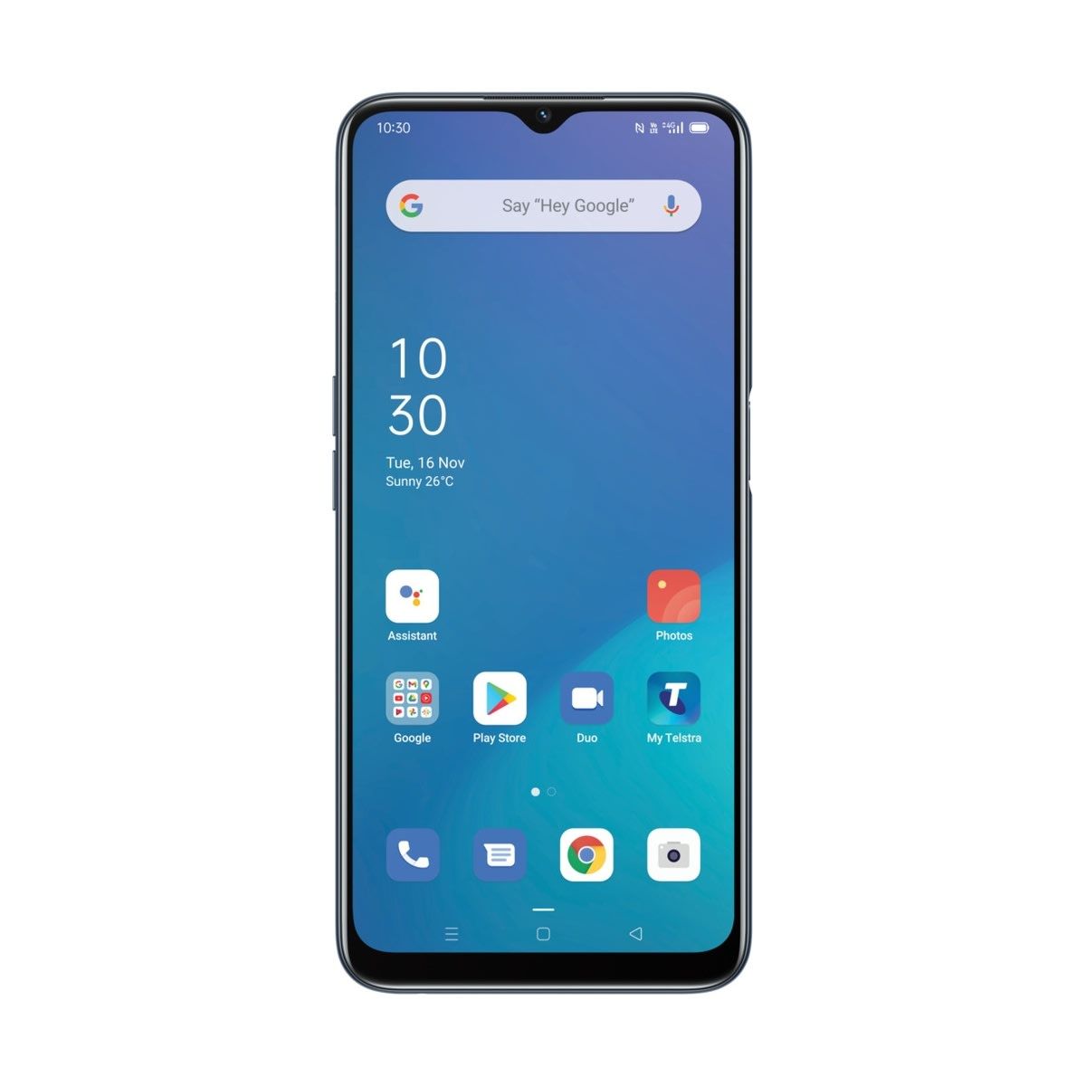 Telstra Oppo A16S Smartphone - Crystal Black