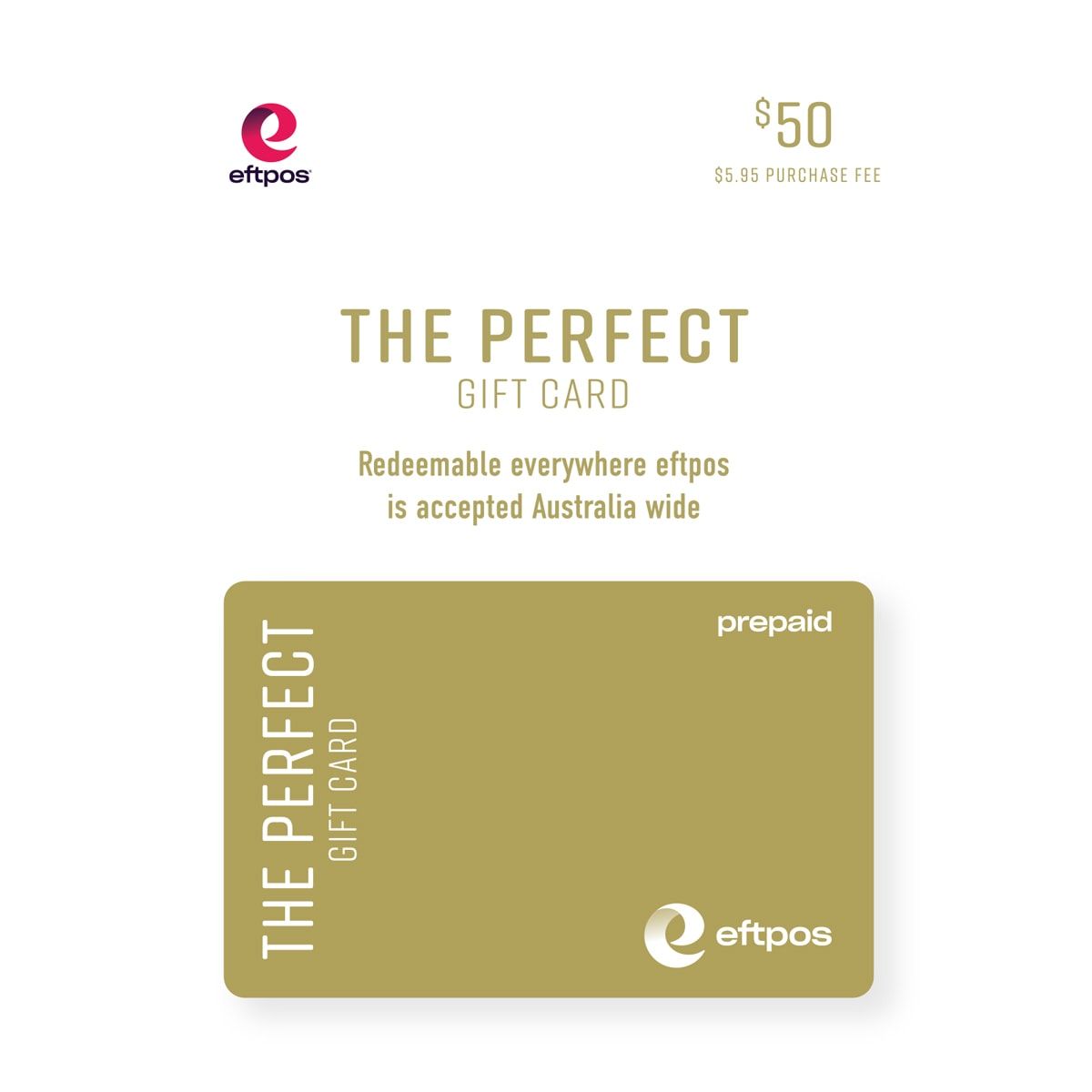 eftpos The Perfect $50 Gift Card