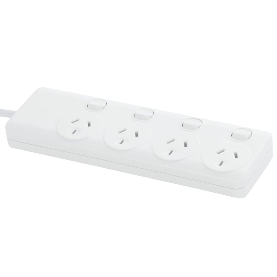 Individually Switch 4 Outlet Powerboard