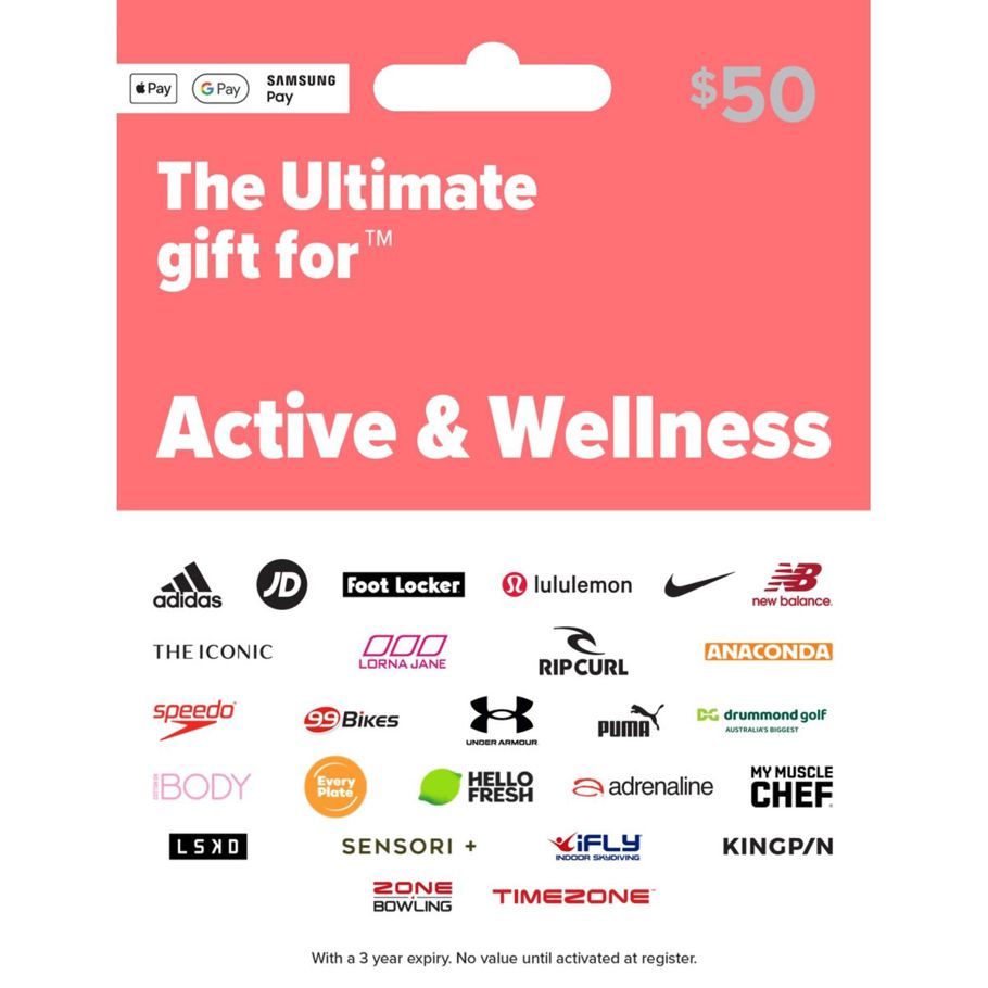 The Ultimate Active & Wellness $50 Gift Card
