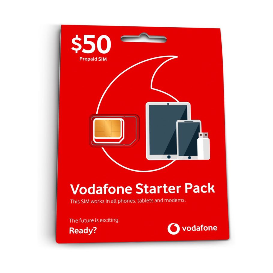 Vodafone 12-Month $50 Plan Mobile Phone SIM