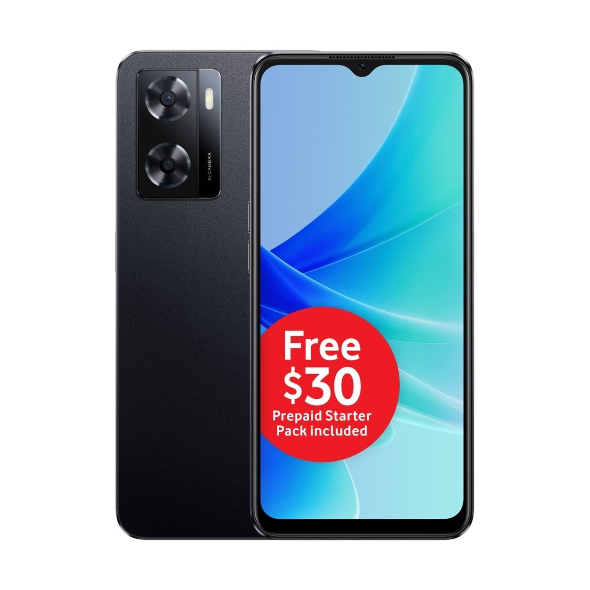 Vodafone Oppo A57 Smartphone - Glowing Black