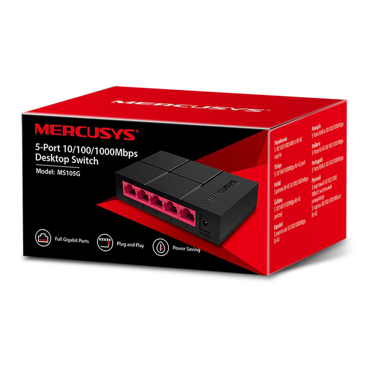 Mercusys 5-Port Gigabit Ethernet Switch