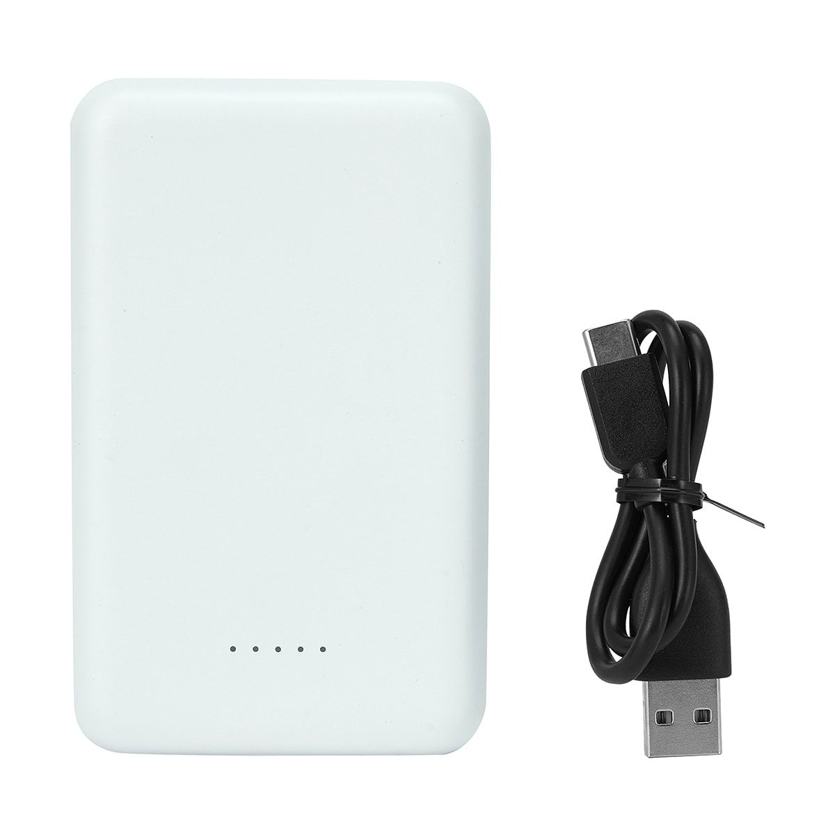 5W 5000mAh Magnetic Wireless and Portable Charger - White
