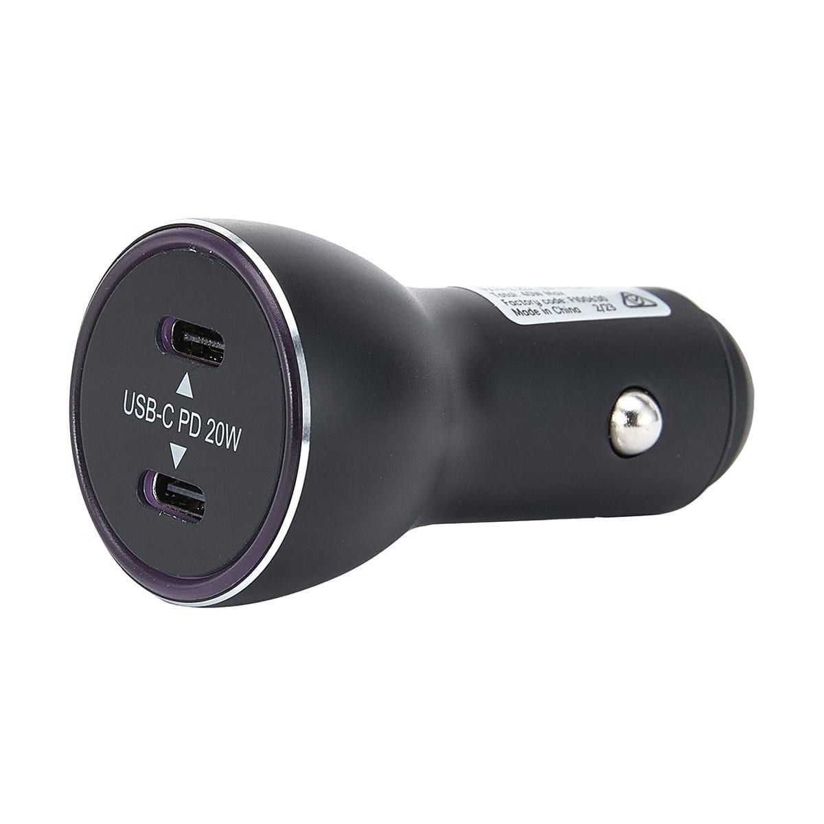 40W Dual PD USB-C Car Charger