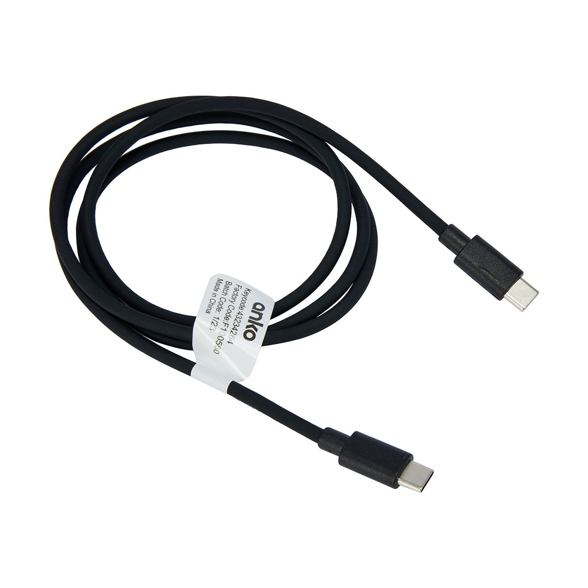 USB-C to USB-C Cable - 1m, Black