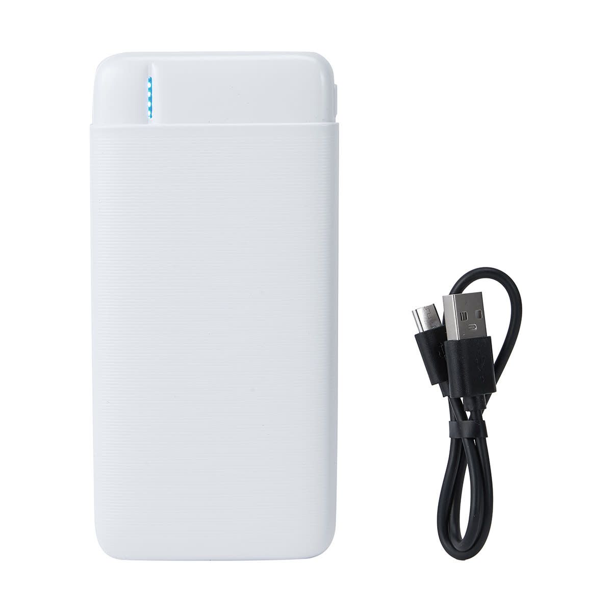 10,000mAh Portable Charger - White