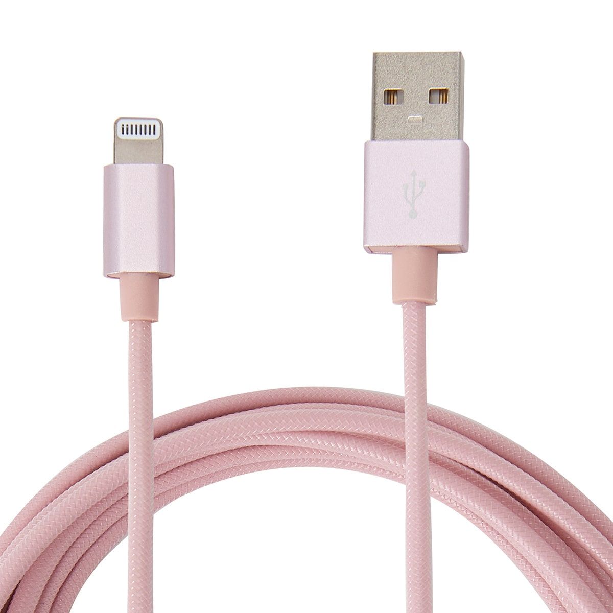 Lightning Cable - 2m Pink Rope