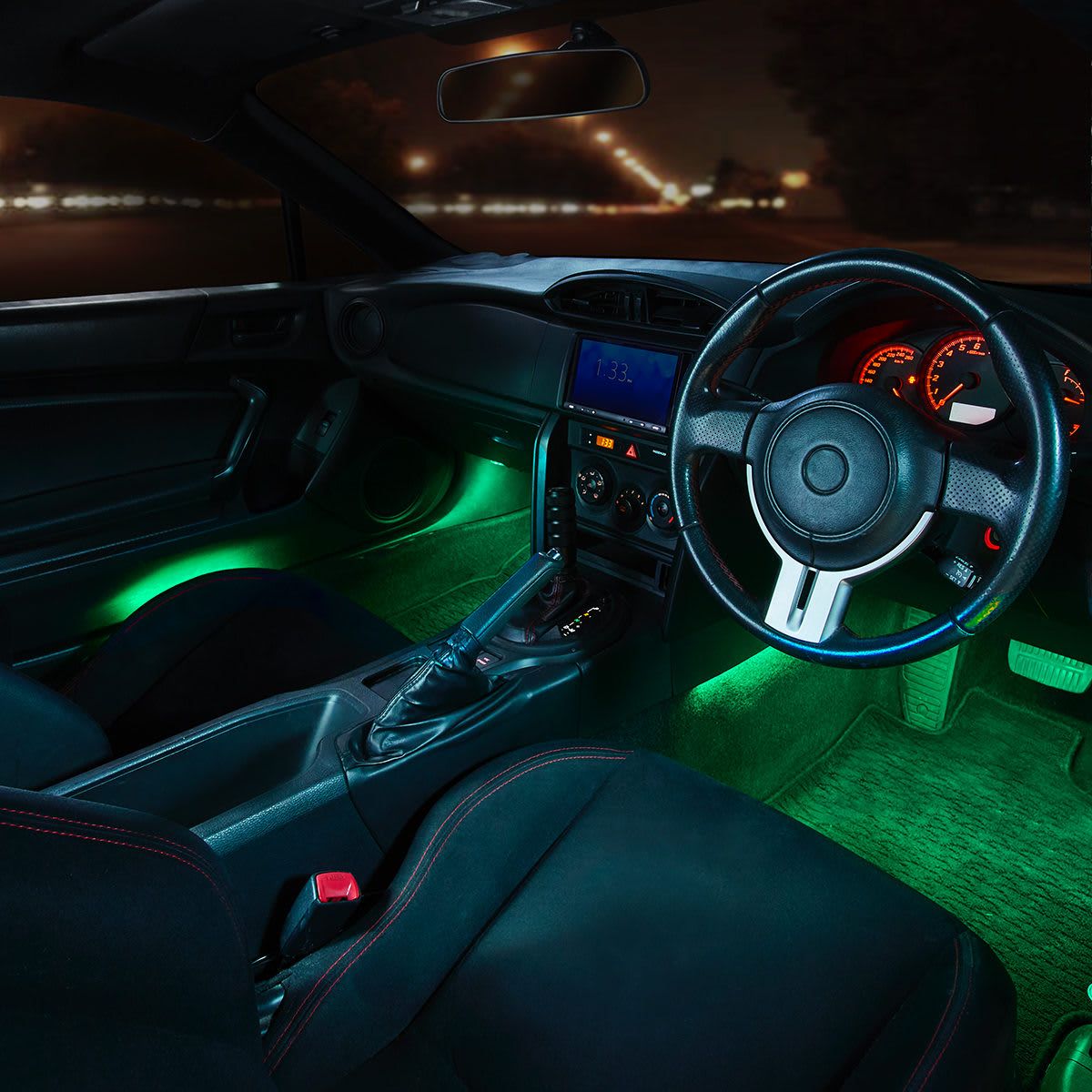 4 Pack LED Strip Car Light