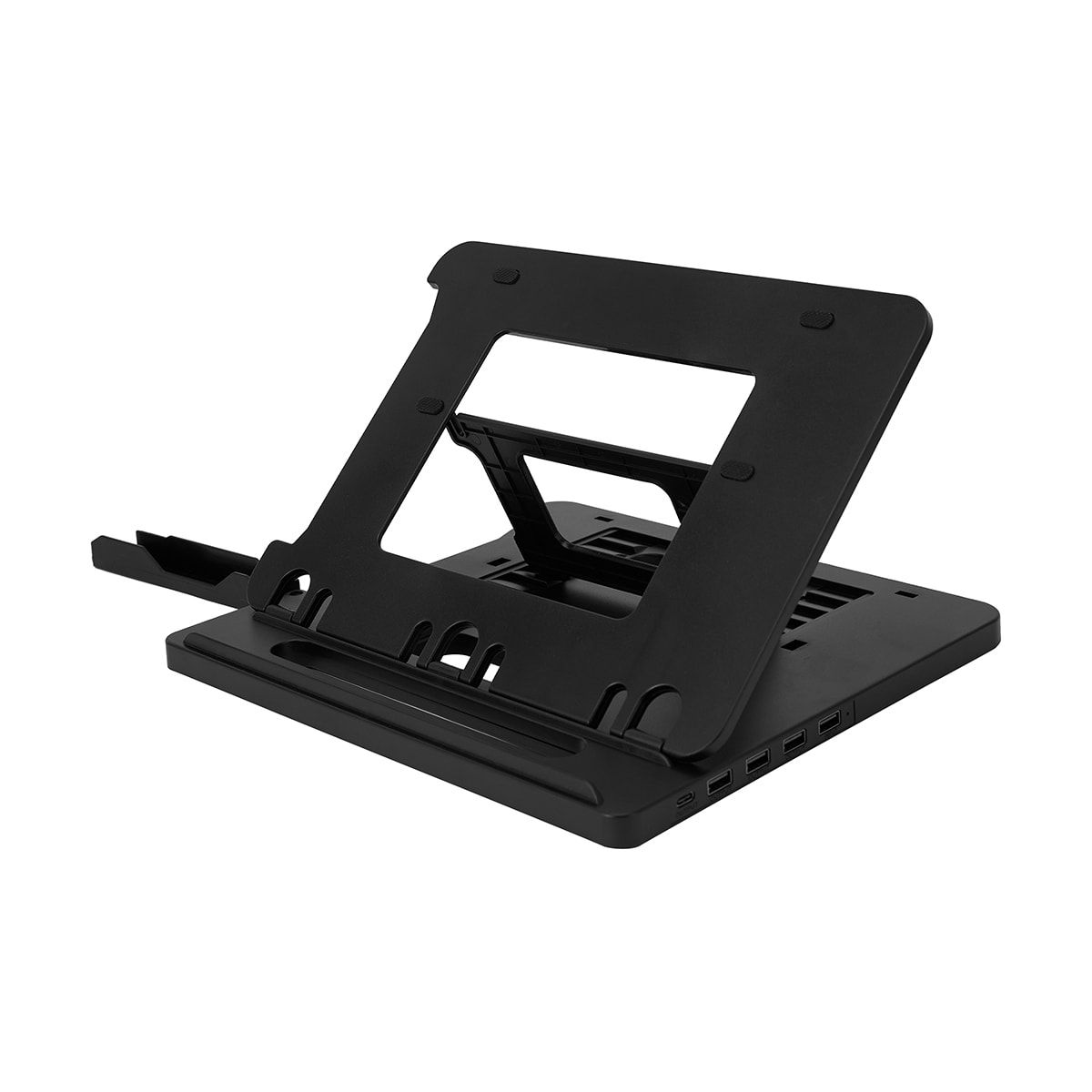 Laptop Stand with Hub and Phone Holder