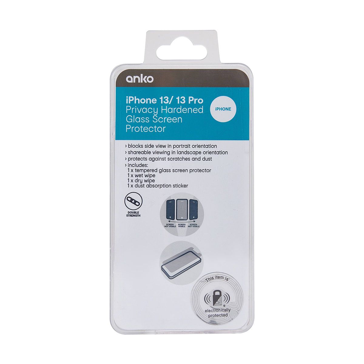 iPhone 13/13 Pro Privacy Hardened Glass Screen Protector