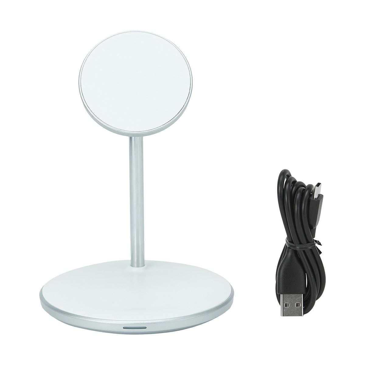 2-in-1 Magnetic Wireless Charger - White