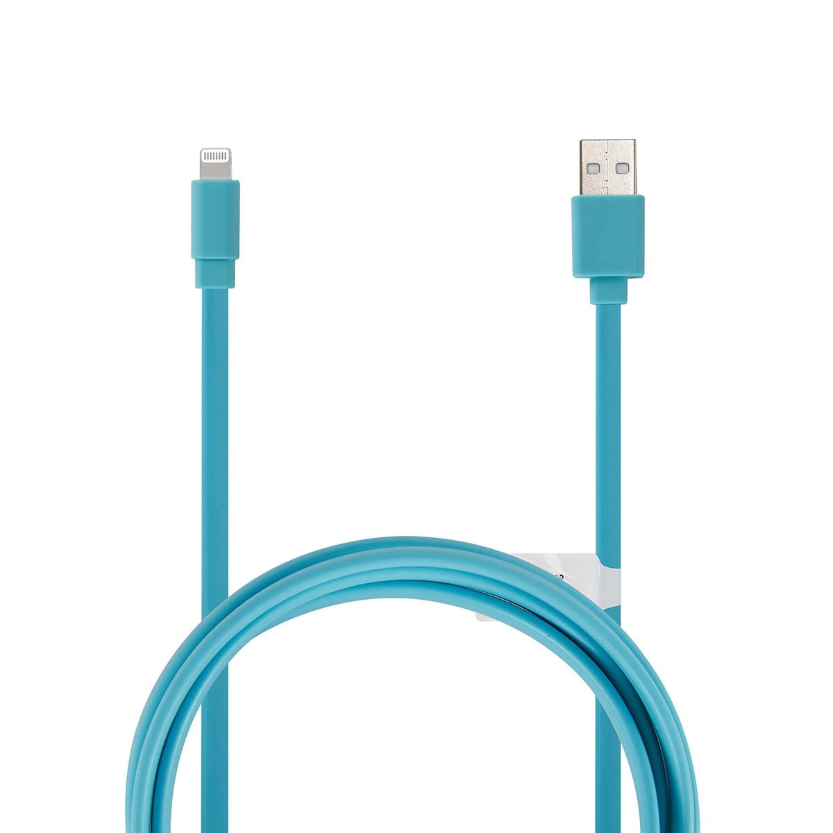 Lightning Cable - 1m Noodle Aqua