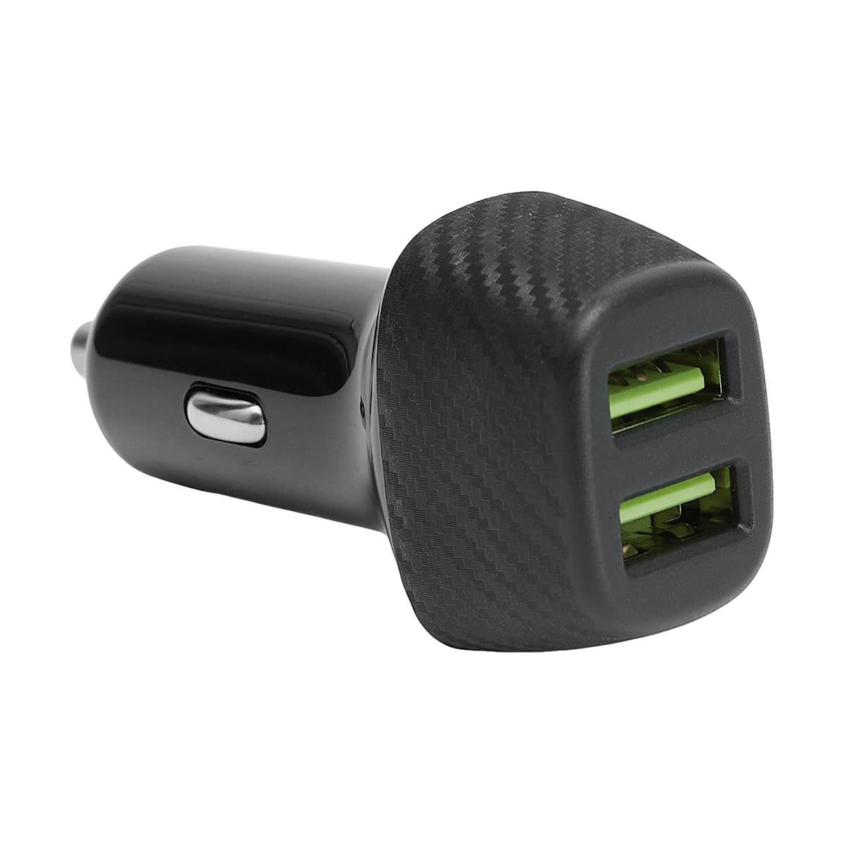 36W Dual USB Car Charger QC3.0 - Black