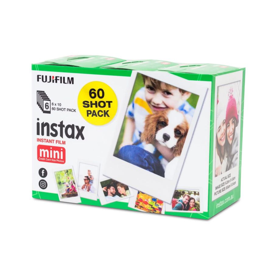 60 Pack Fujifilm Mini Instax Instant Film