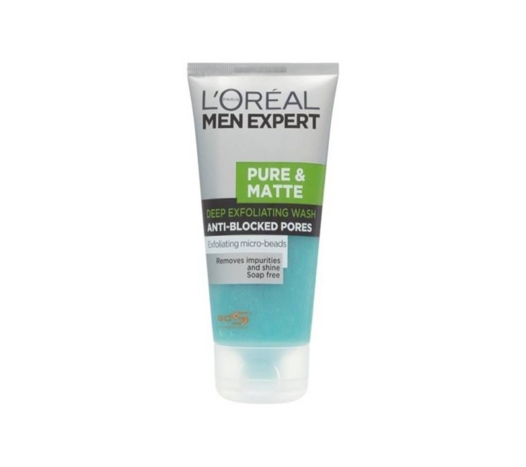 Loreal Pure&Mate Scrub Face Wash - 150ml