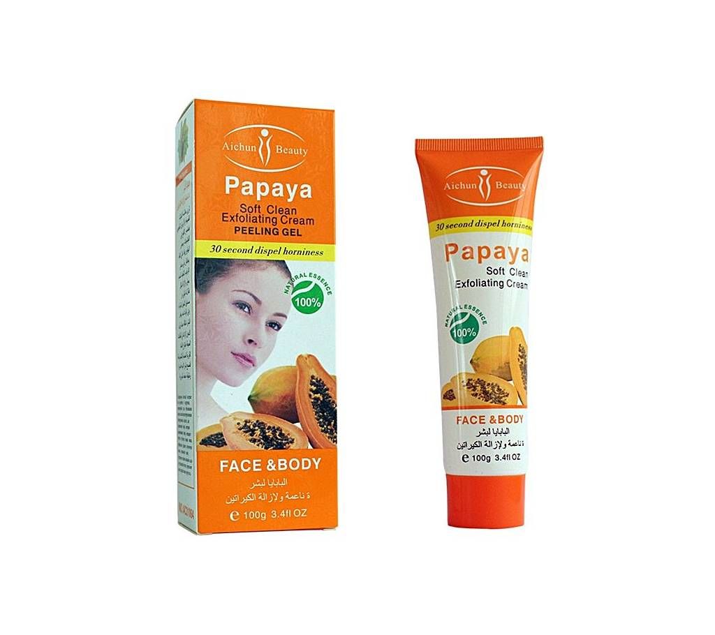 Aichun Beauty Papaya Essence Exfoliating Cream Scrub Peeling Gel - 100 g