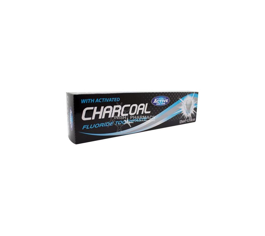 Beauty Formulas With Activated Charcoal Fluoride Toothpaste 125ml - UK 