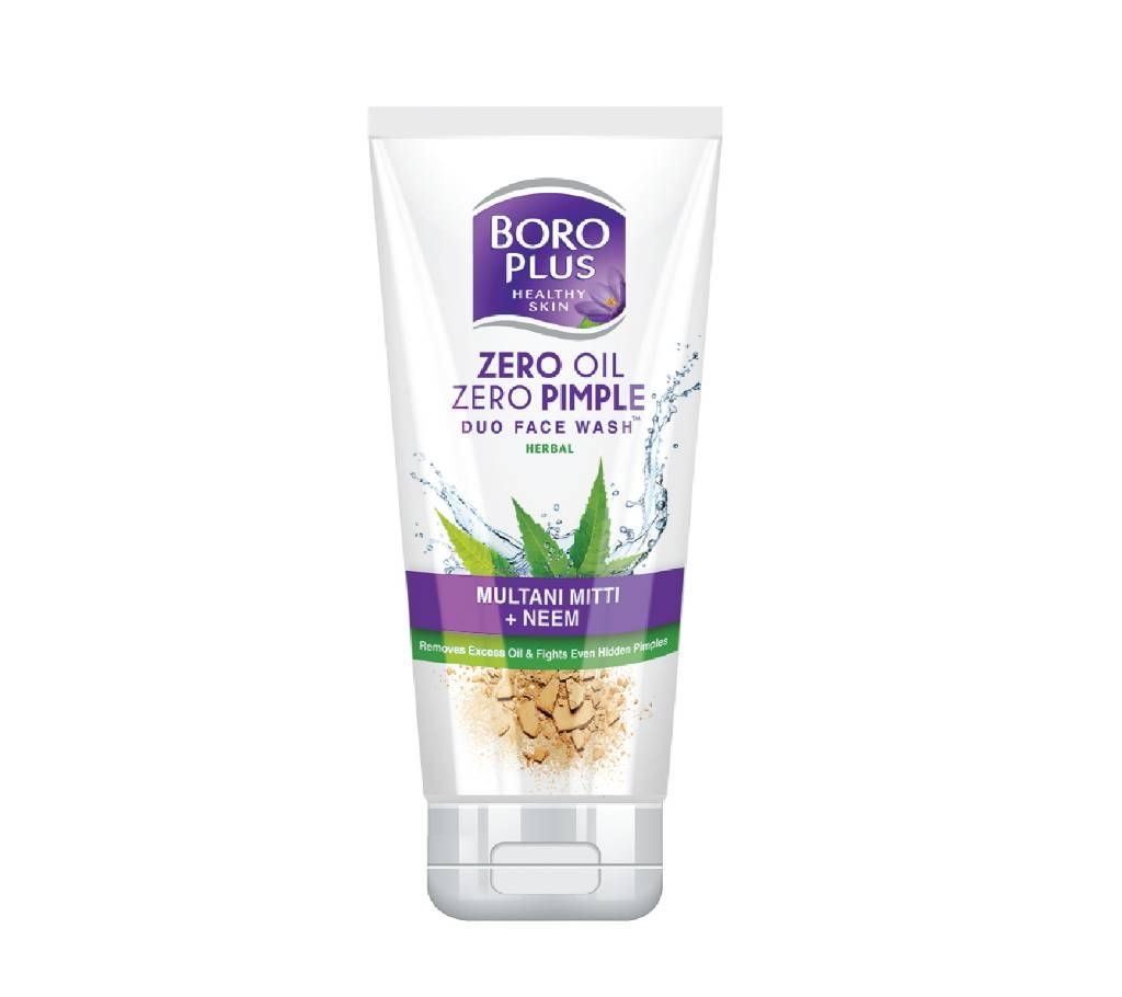 Boro Plus Zero Oil Zero Pimple Duo Face Wash : 50 ml