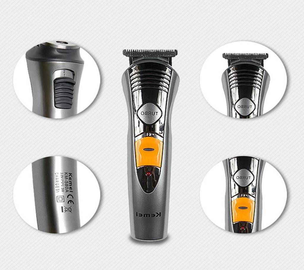 Kemei KM-580A 7in1 Multi-Function Professional Adult Hair Clipper Full-Body Washing Hair Trimmer