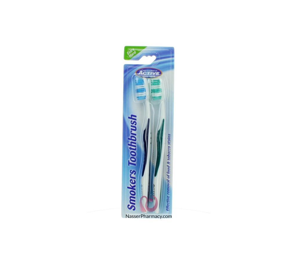 Beauty Formulas Active Oral Care Smokers 2pk Toothbrush