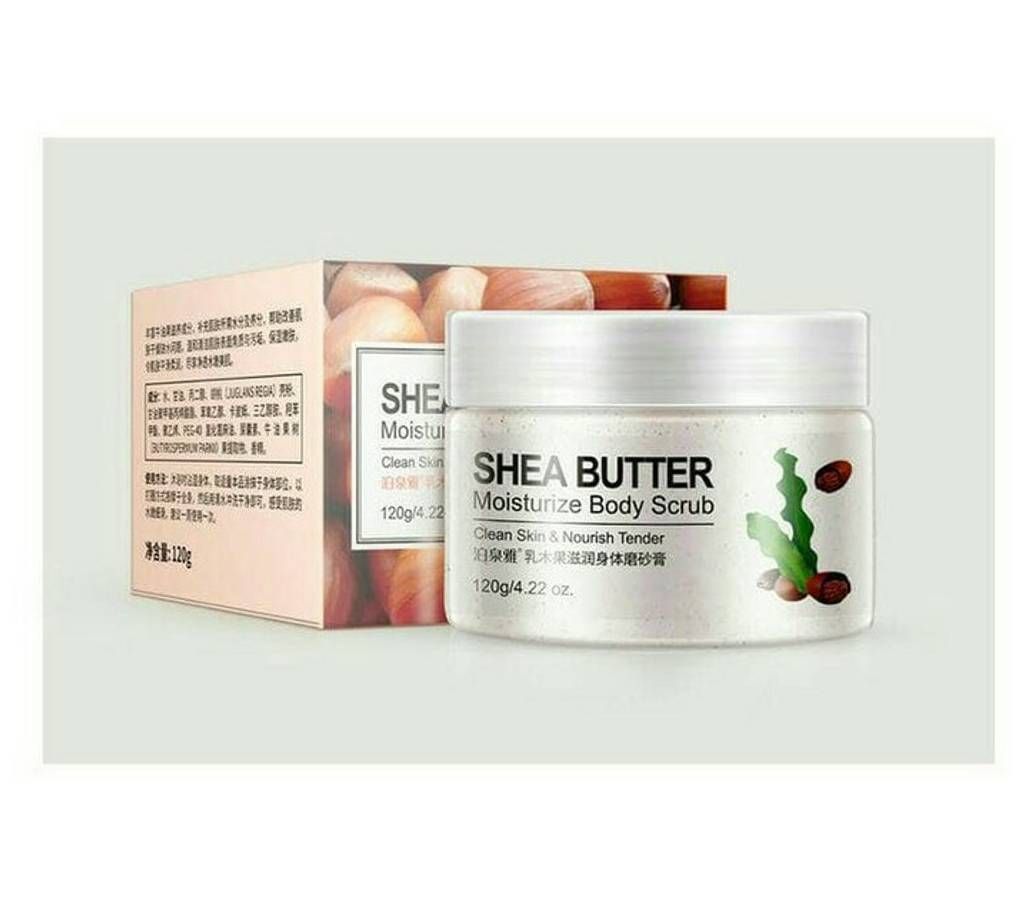 Bioaqua Body Scrub Face Exfoliator shea butter 120g Thailand