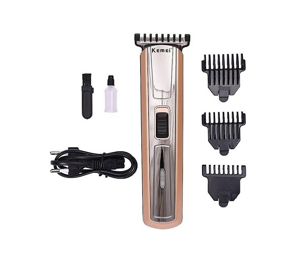 Kemei KM 719 Cordless Trimmer-Gold & Black